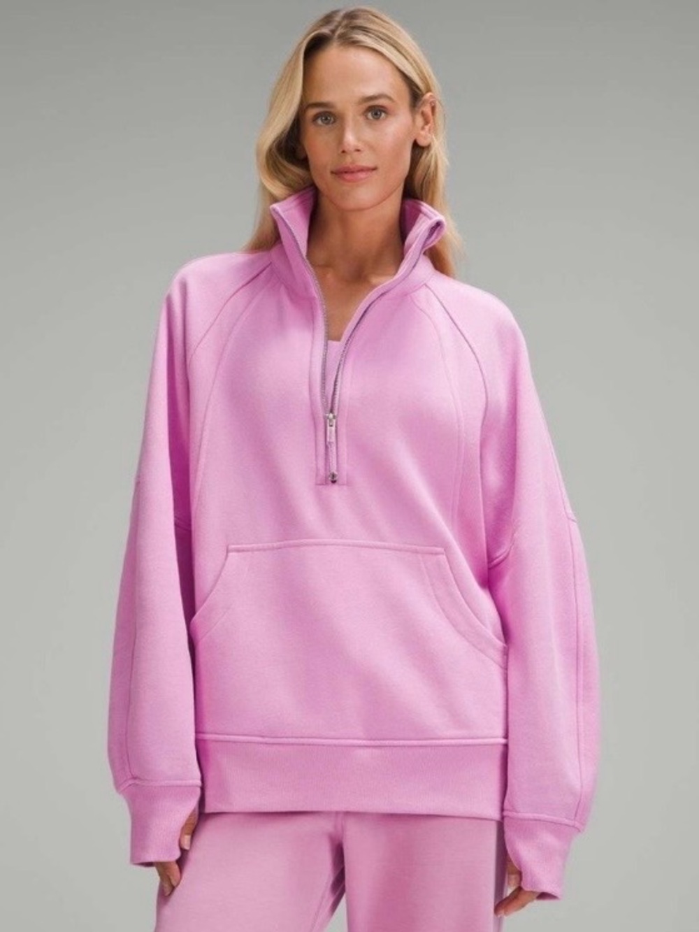 Lululemon Scuba Oversized Funnel-Neck Half Zip Hoodie